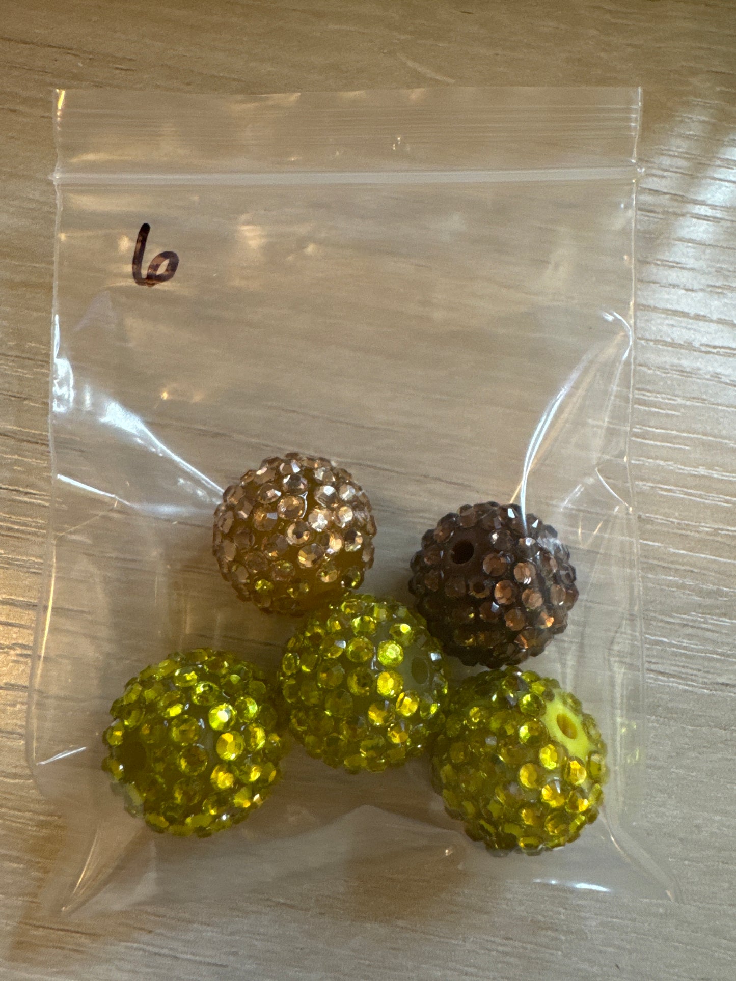 20mm Rhinestone Bead - Mixed Bag(5)