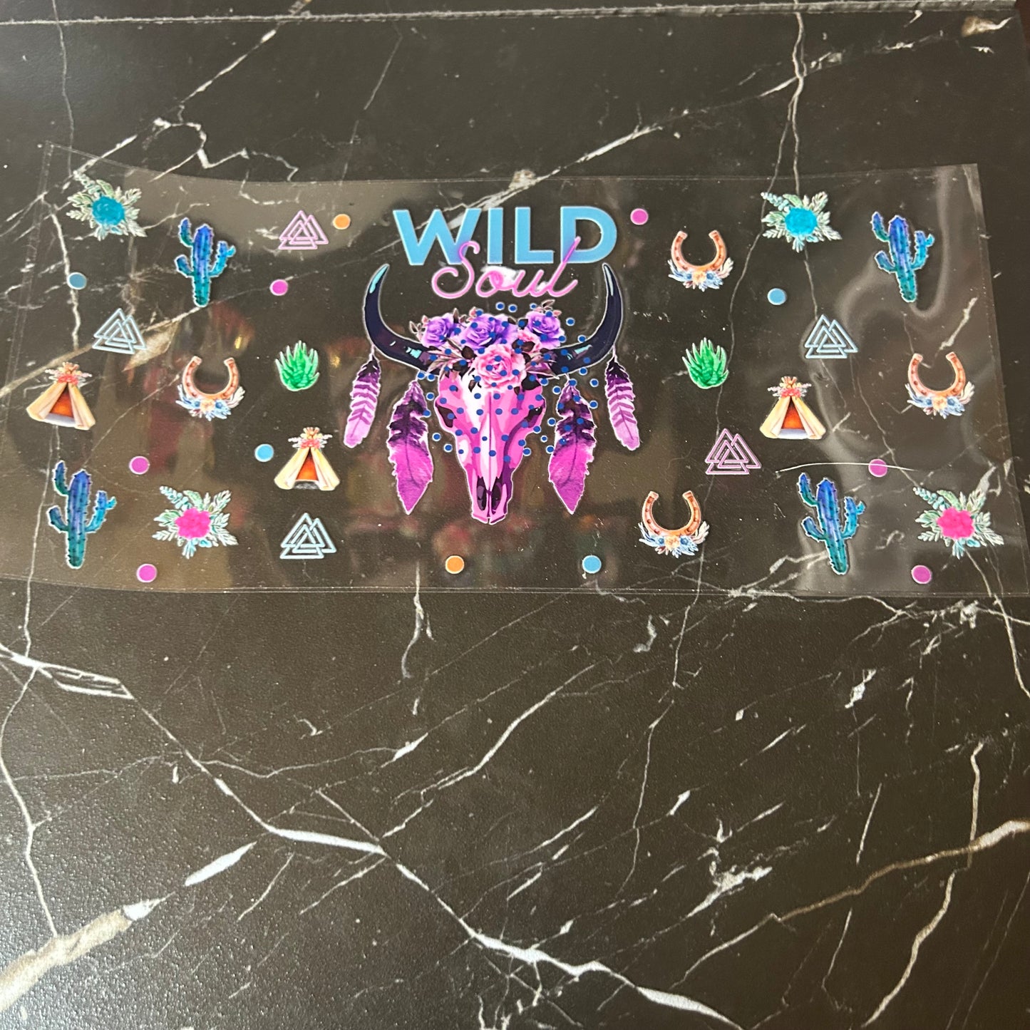 Western 16oz Wraps & Decals (Flowers, Cows, + Food & Disco)