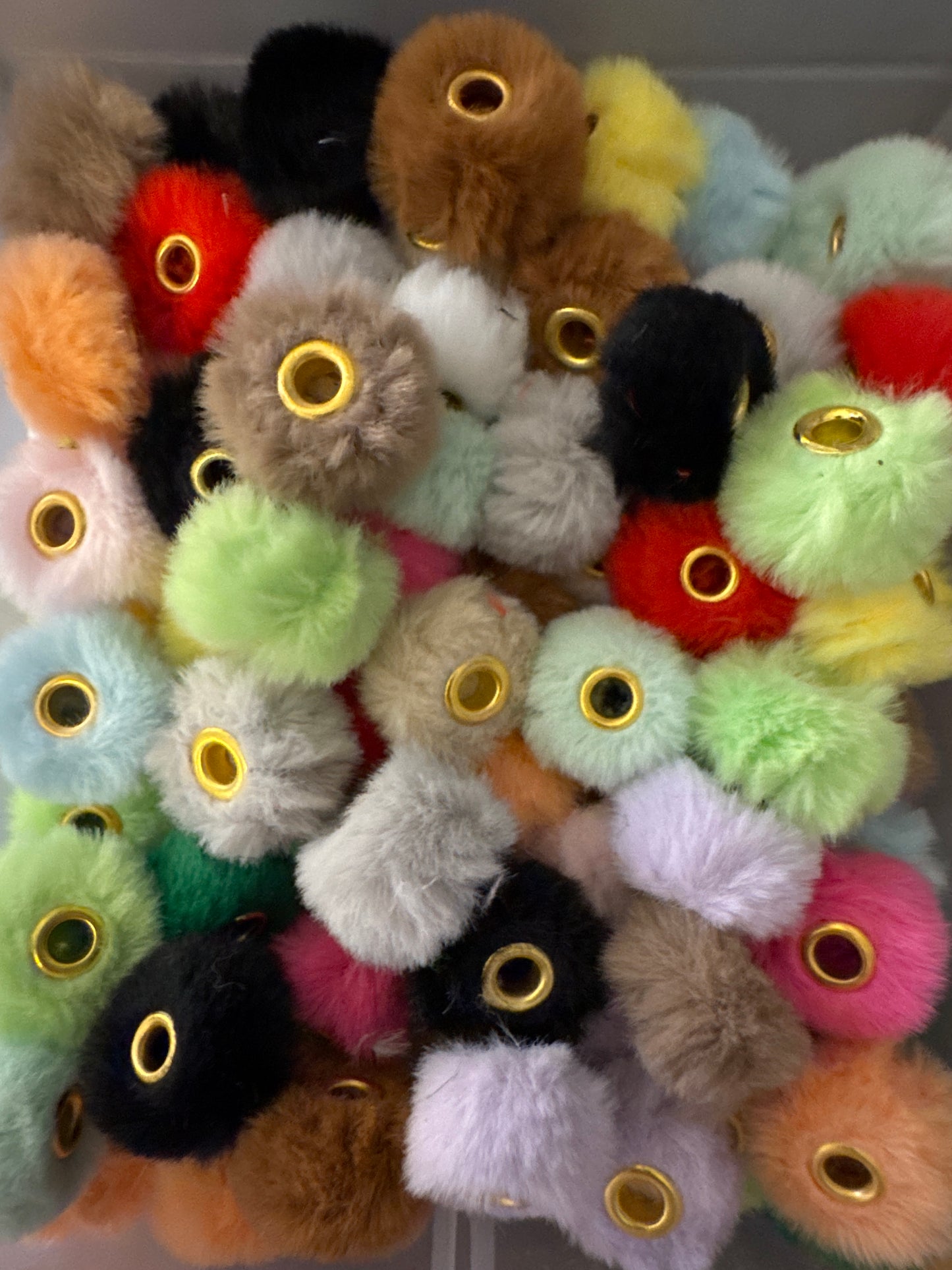 Fuzzy Bead Spacers - Mixed Bag (5)