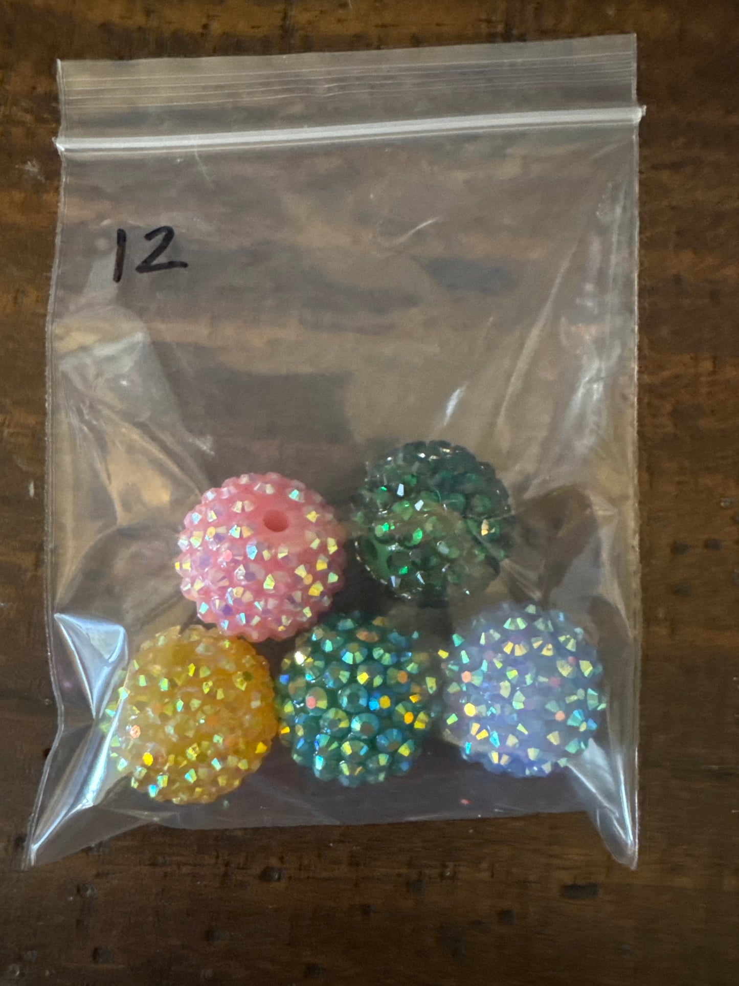 20mm Rhinestone Bead - Mixed Bag(5)