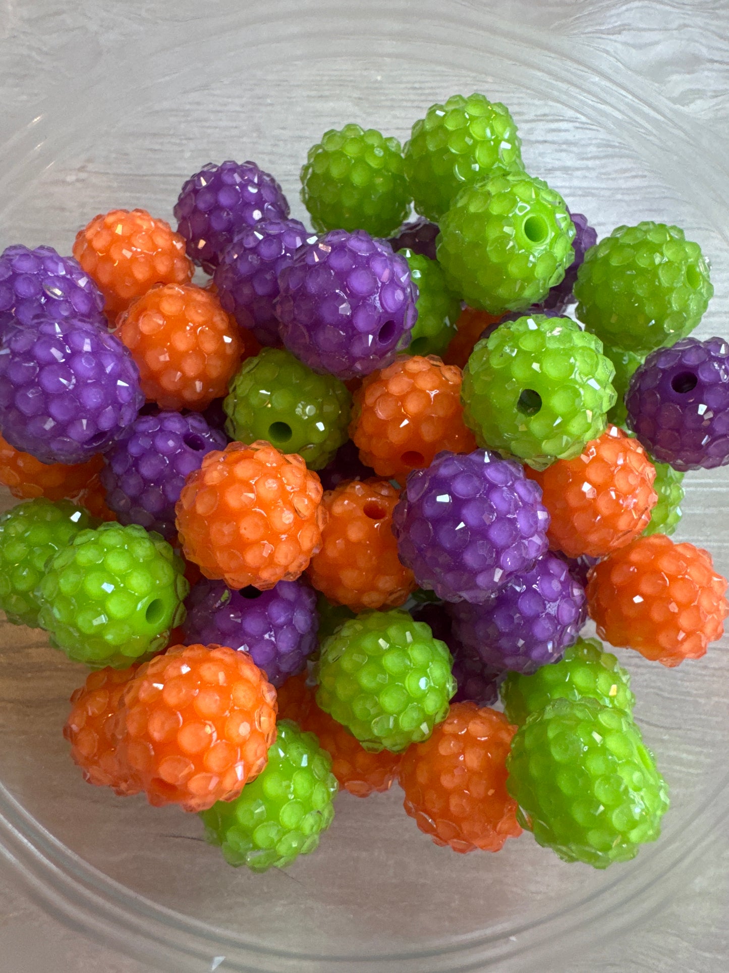 16mm Halloween Jelly Beads (mixed bag of 5)