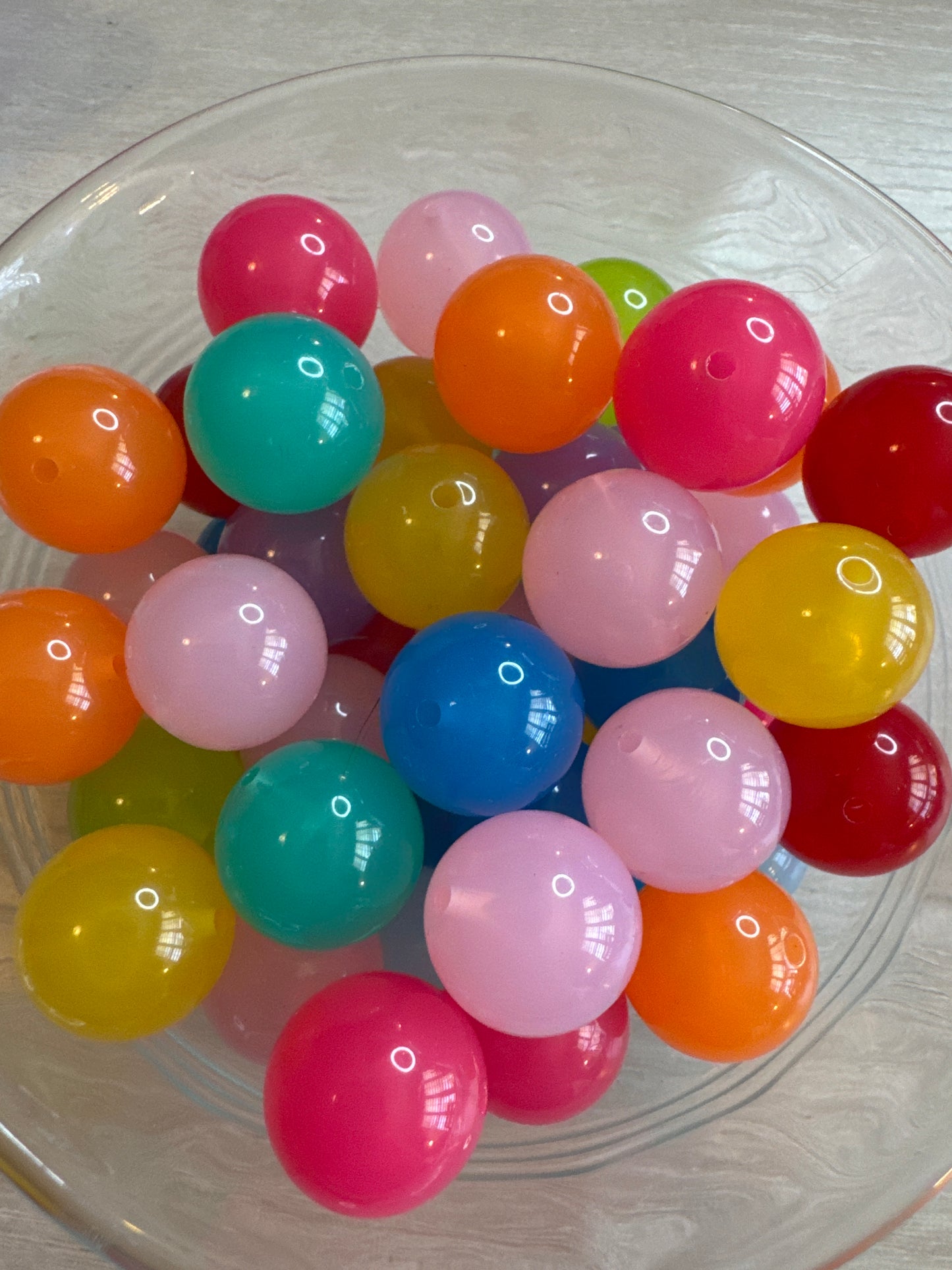 20mm Acrylic Jelly Beads (mixed bag of 10)