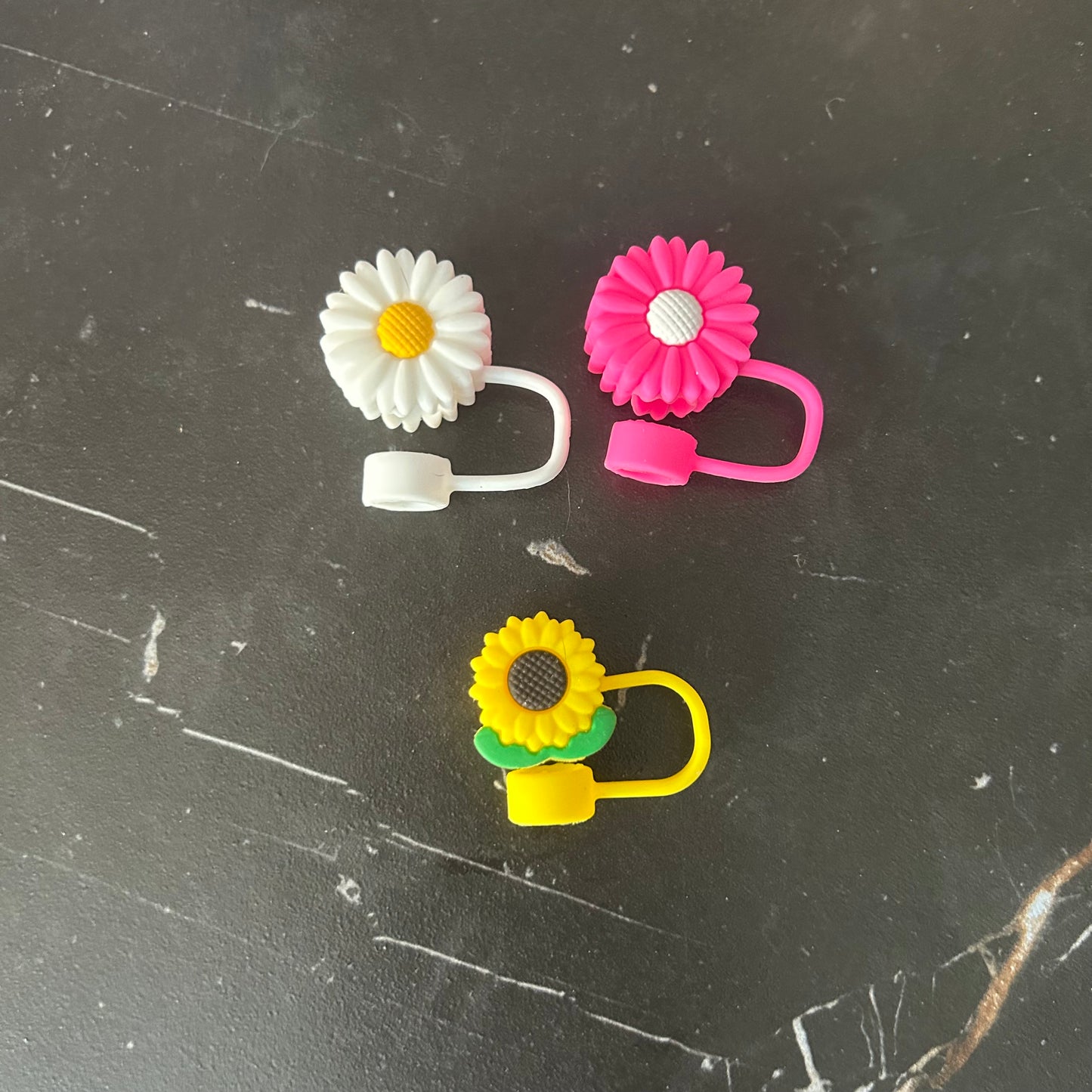 3D Flower Straw Toppers