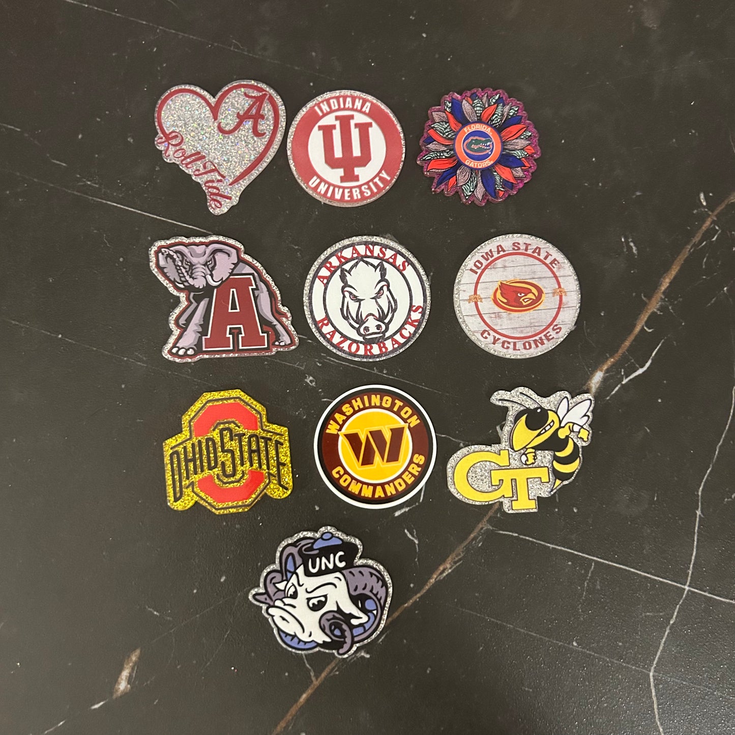 College Football Acrylics