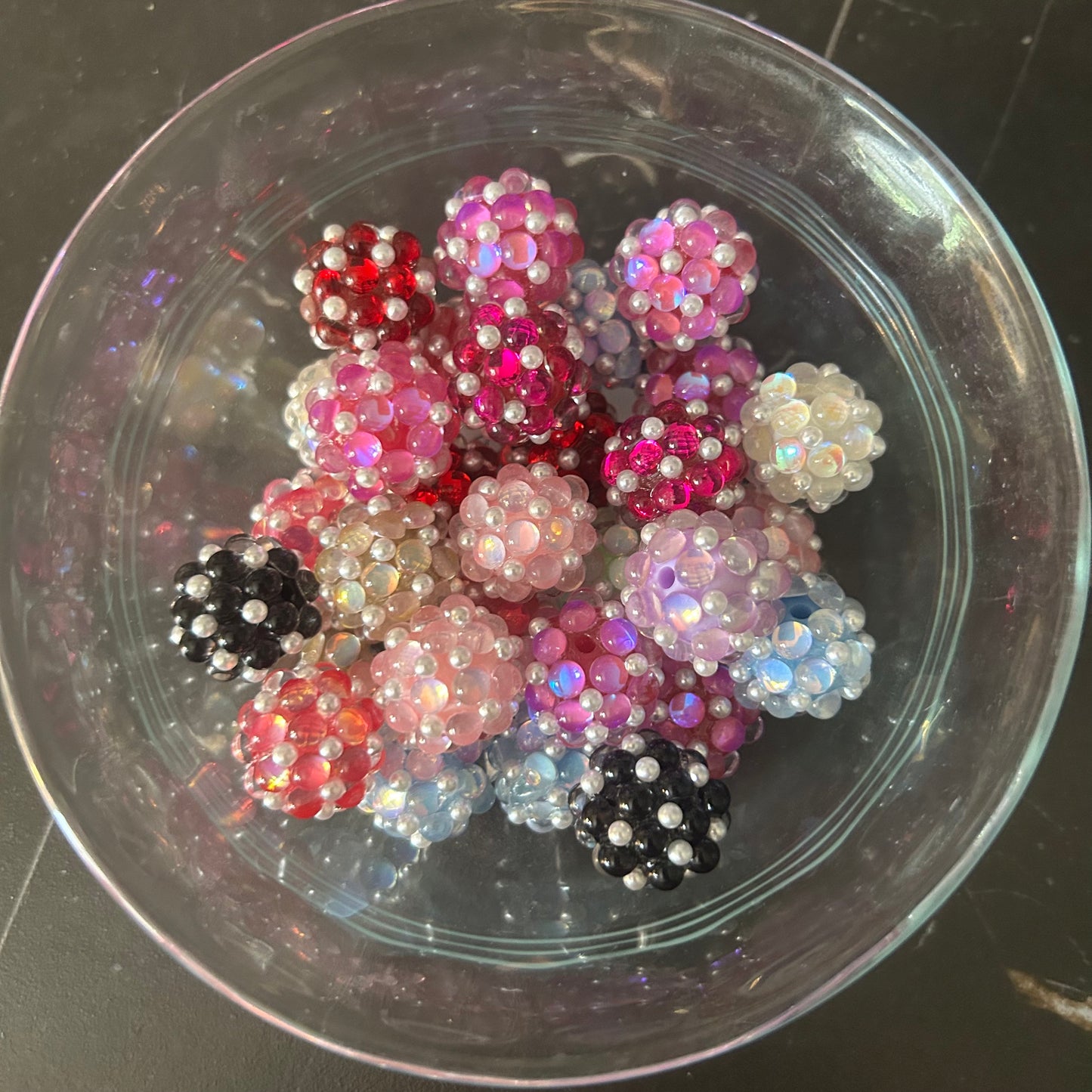 18mm Acrylic Pearl & Jelly Beads (Mixed Bag of 3)