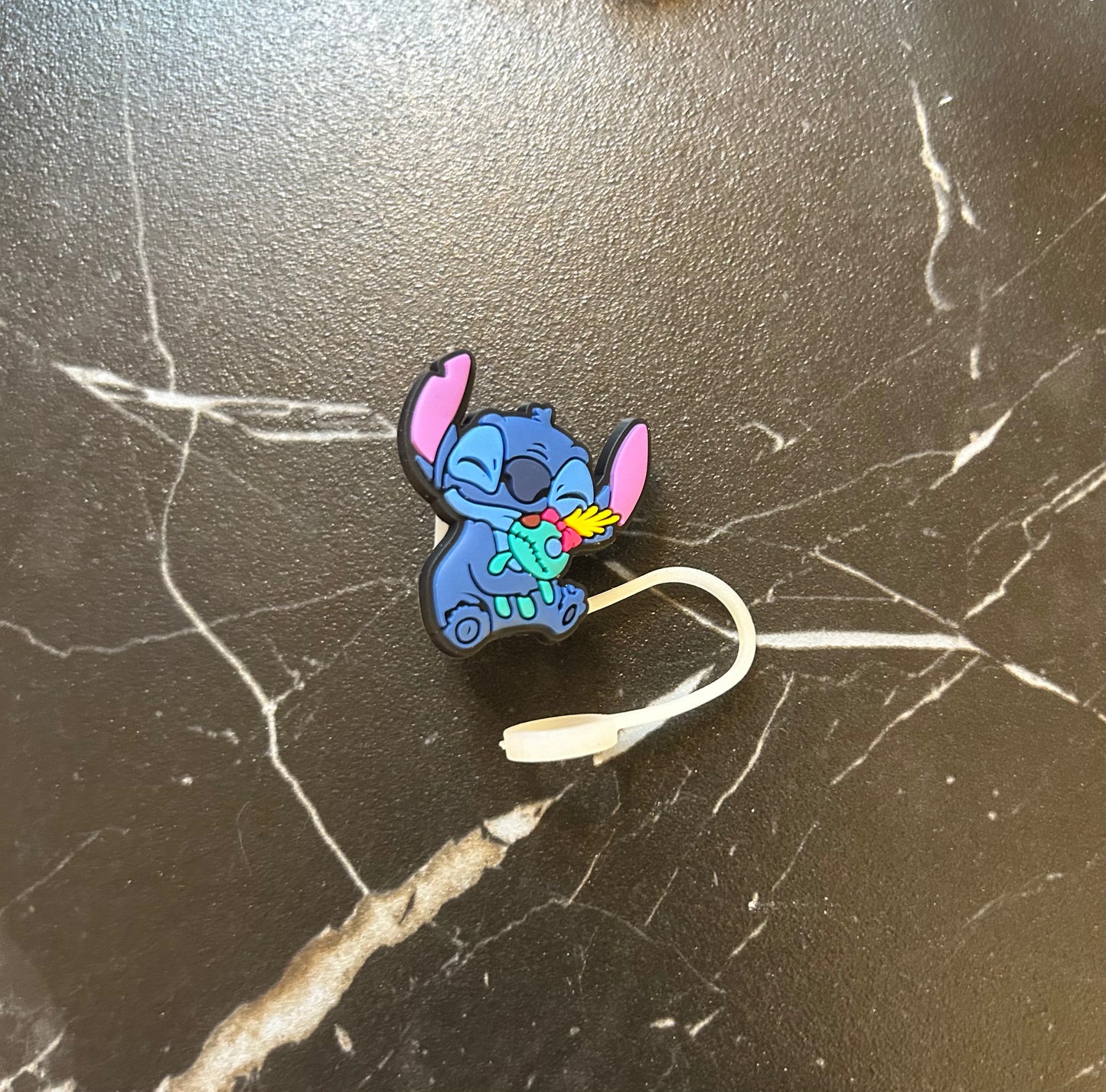 Blue Alien Straw Toppers
