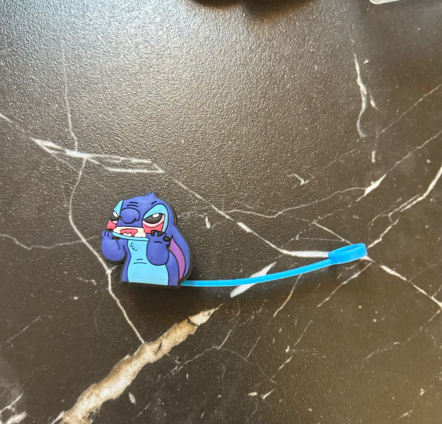 Blue Alien Straw Toppers
