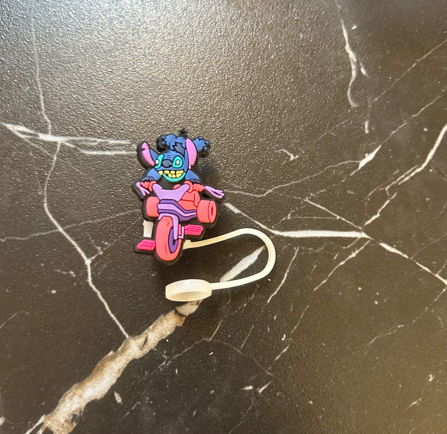 Blue Alien Straw Toppers