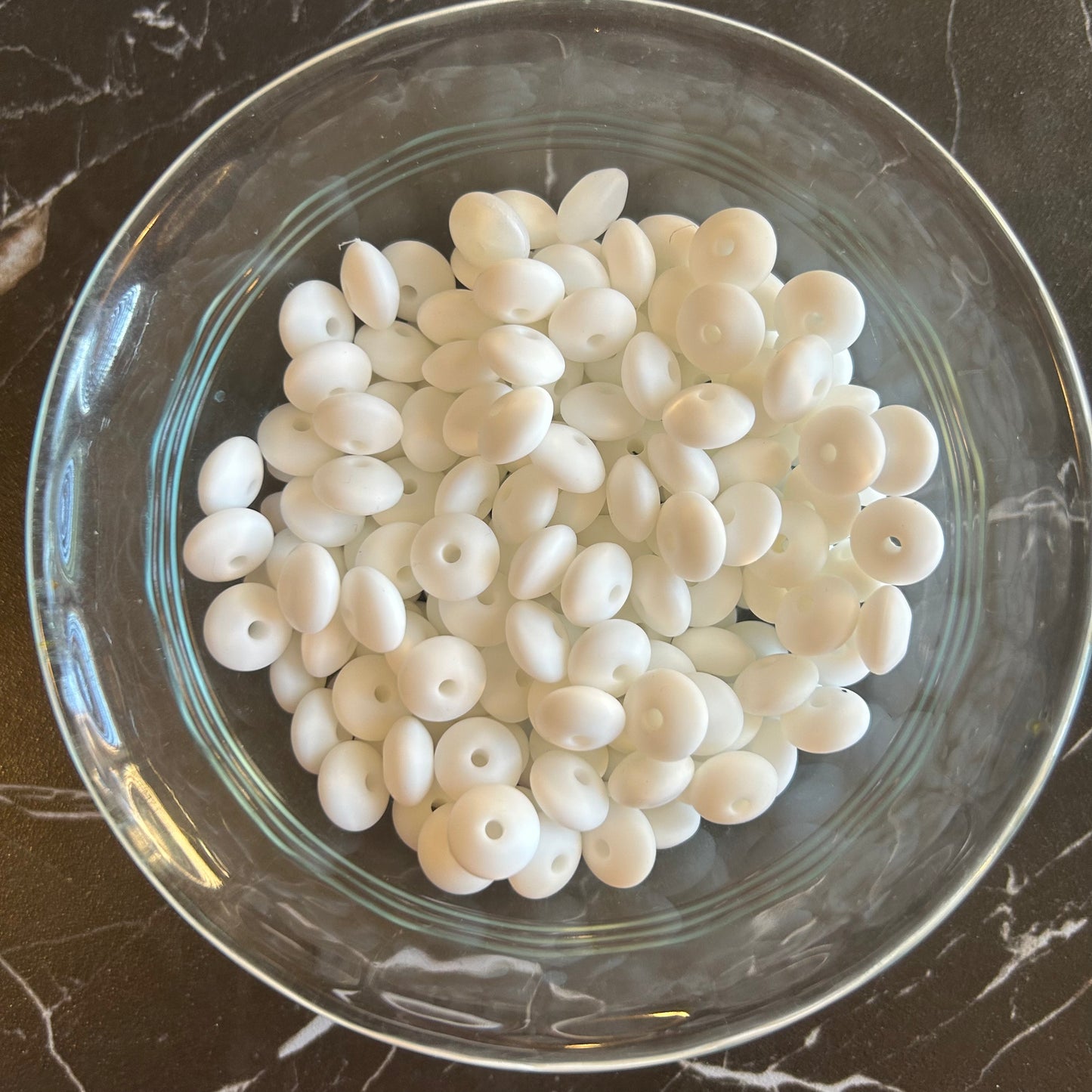 12mm Lentil Silicone Beads