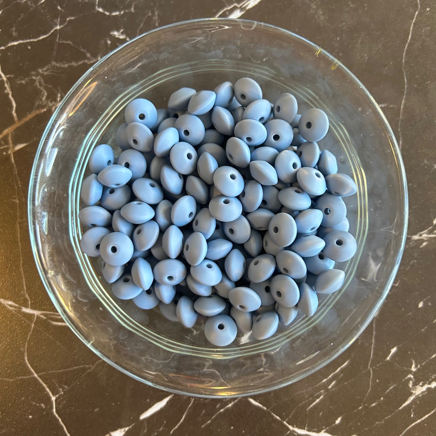 12mm Lentil Silicone Beads