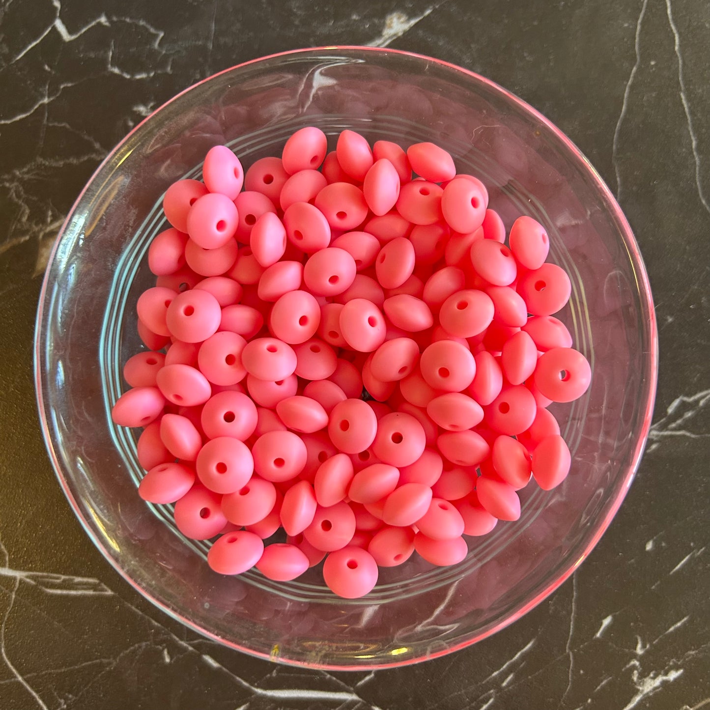 12mm Lentil Silicone Beads