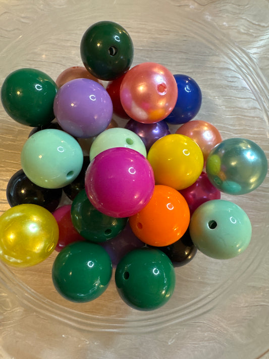 20mm Bubblegum Bead - Mixed Bag (10)