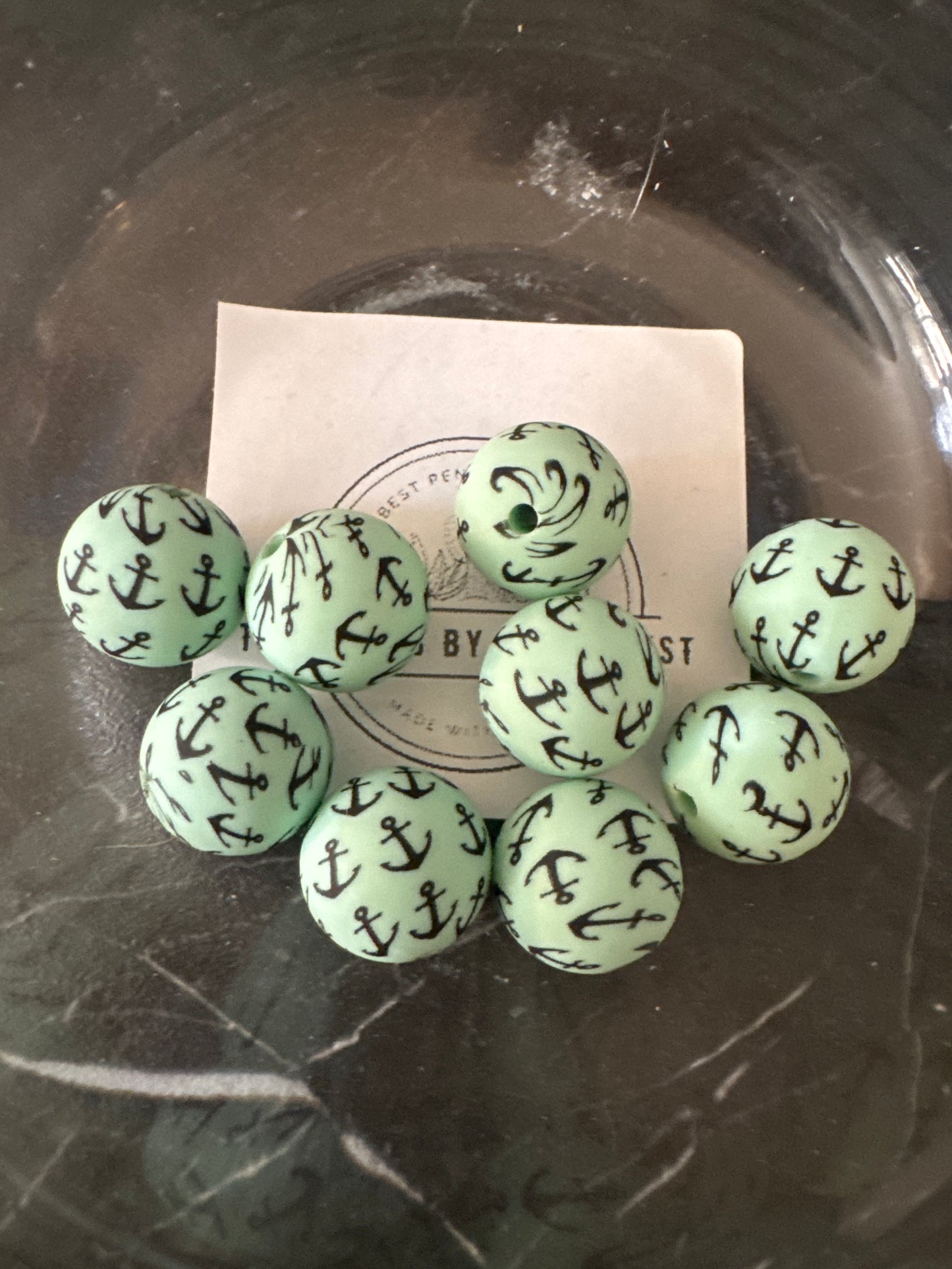 15mm Anchors Away Silicone Bead