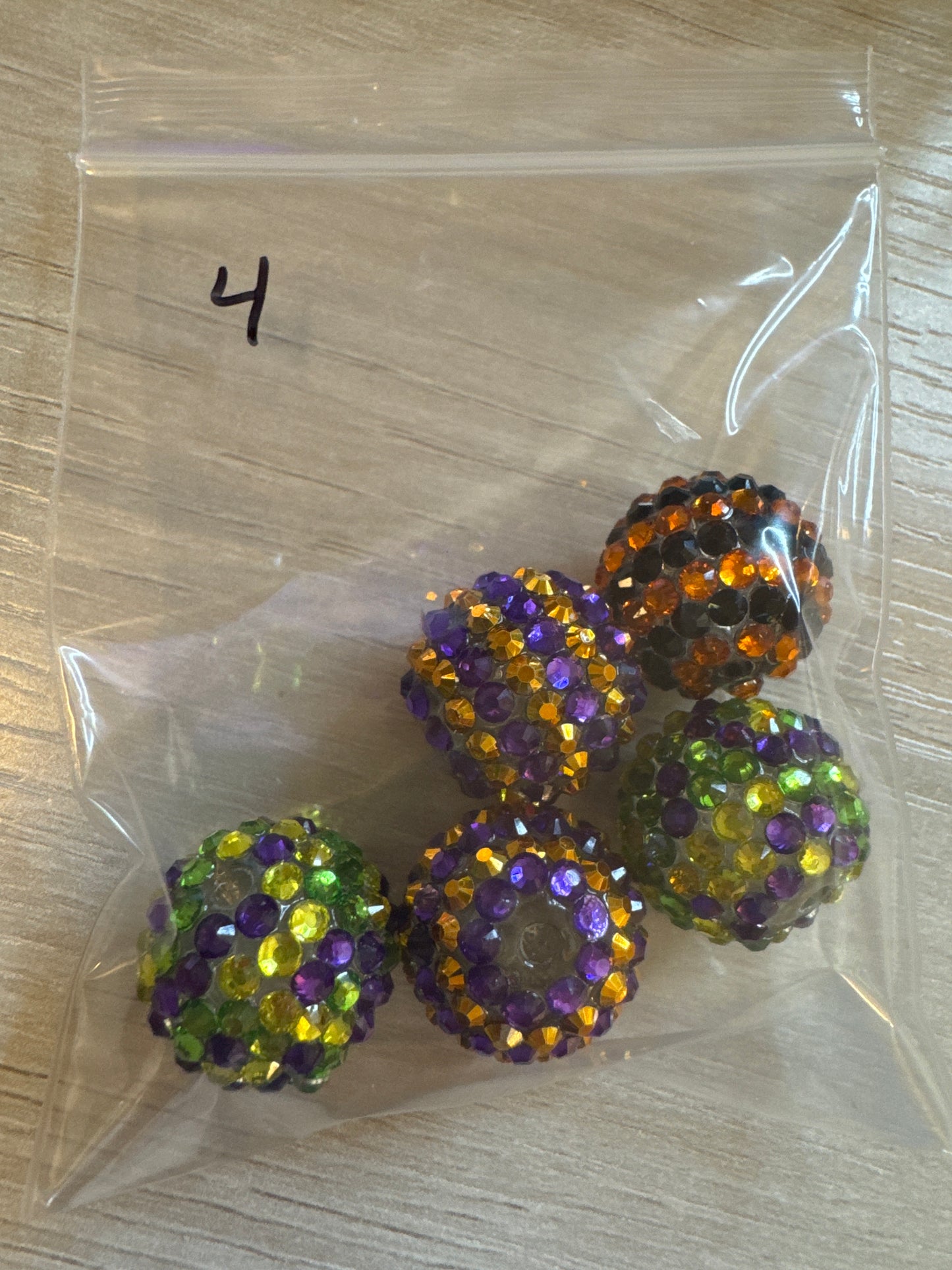20mm Rhinestone Bead - Mixed Bag(5)