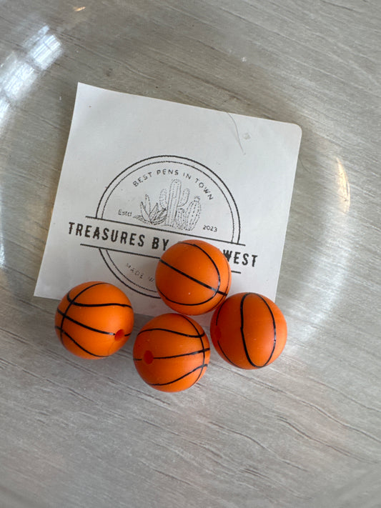 15mm Silicone Basketball Bead