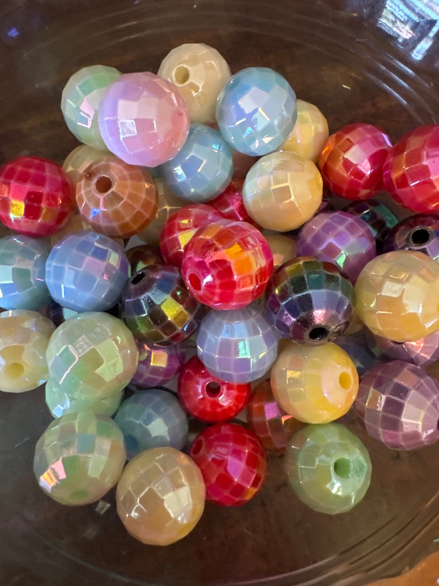 16mm Disco Beads - Mixed Bag (5)