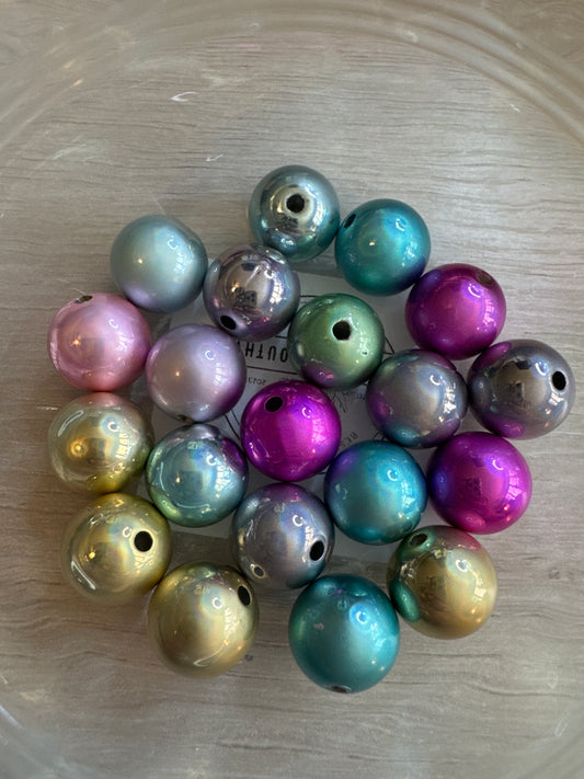 16mm Laser Reflective Acrylic beads (mixed bag of 5)
