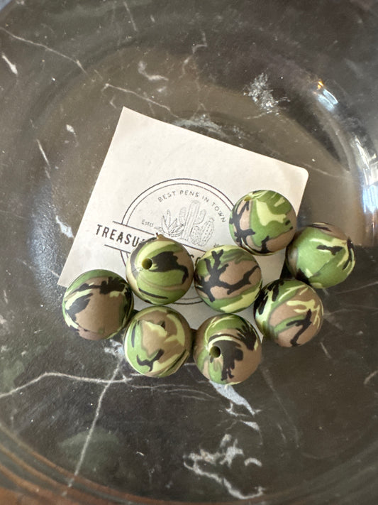 15mm Camo Beads