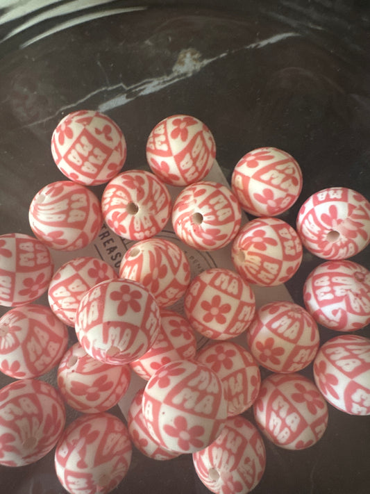15mm Mama Silicone Beads