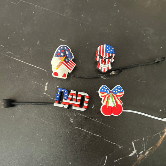 America/4th of July Straw Toppers
