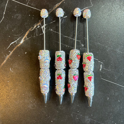 Custom Sparkling Fruit & Labubu Pen