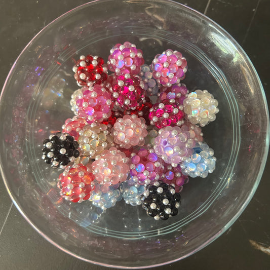 18mm Acrylic Pearl & Jelly Beads (Mixed Bag of 3)