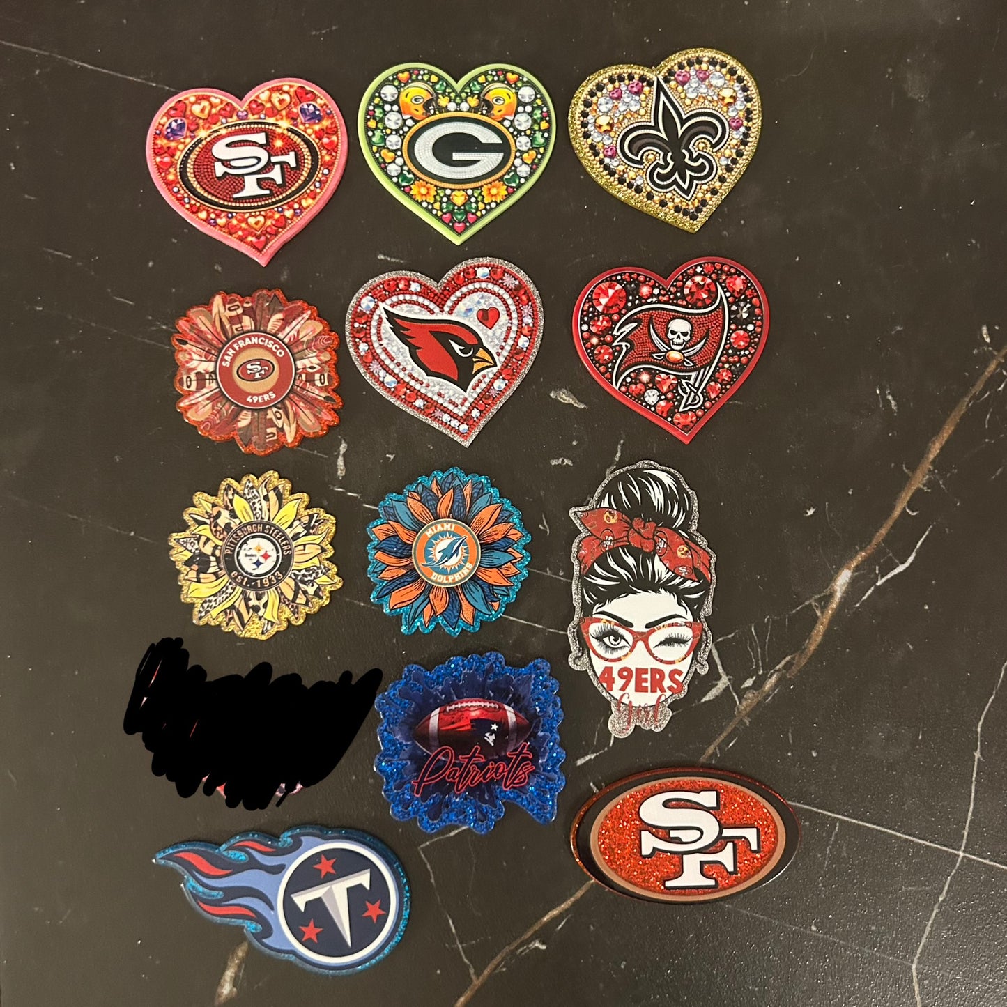 Football Acrylics
