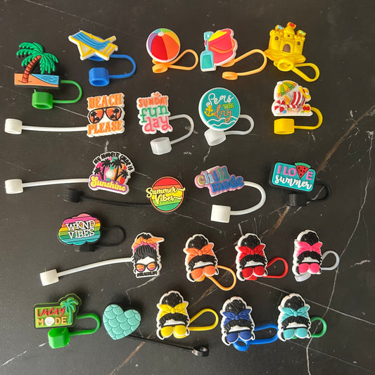 Summer/Beach Straw Toppers