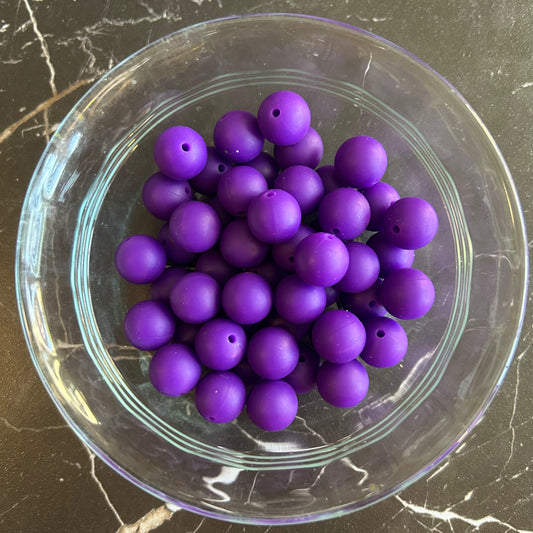 15mm Silicone Beads