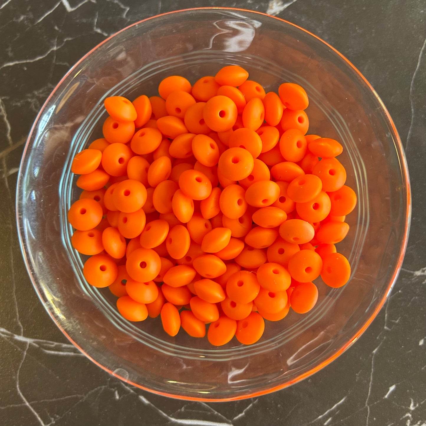 12mm Lentil Silicone Beads