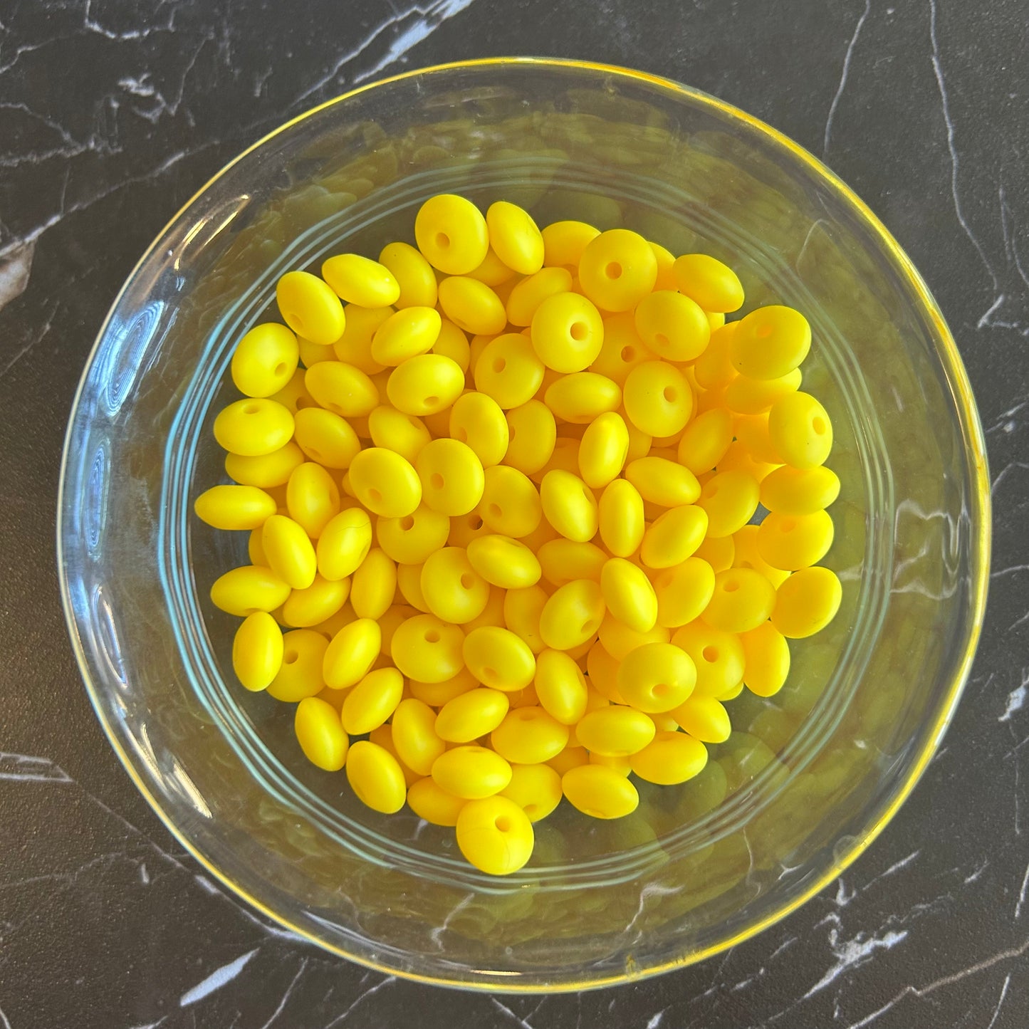 12mm Lentil Silicone Beads