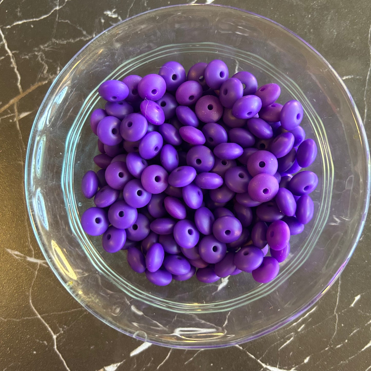 12mm Lentil Silicone Beads
