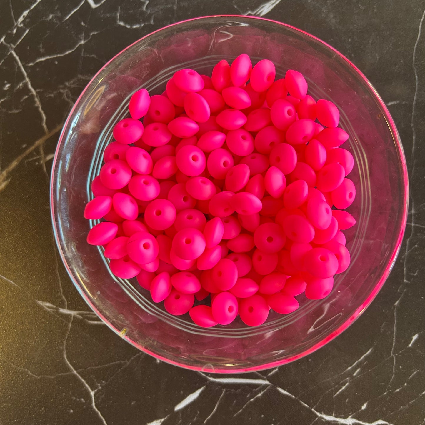 12mm Lentil Silicone Beads